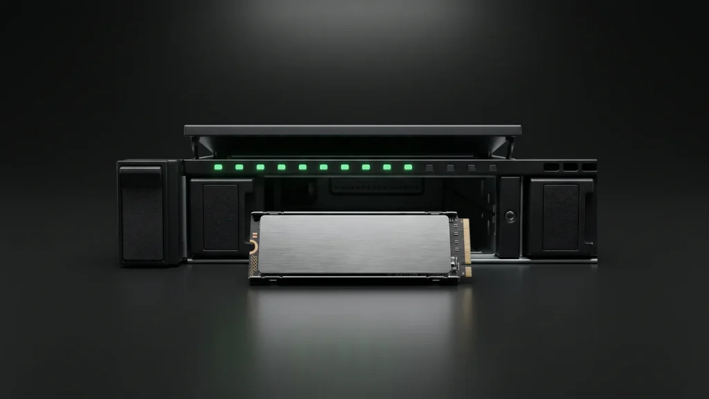 הכנסת כונן NVMe לשרת, המחשה לאחסון אתרי וורדפרס מהיר